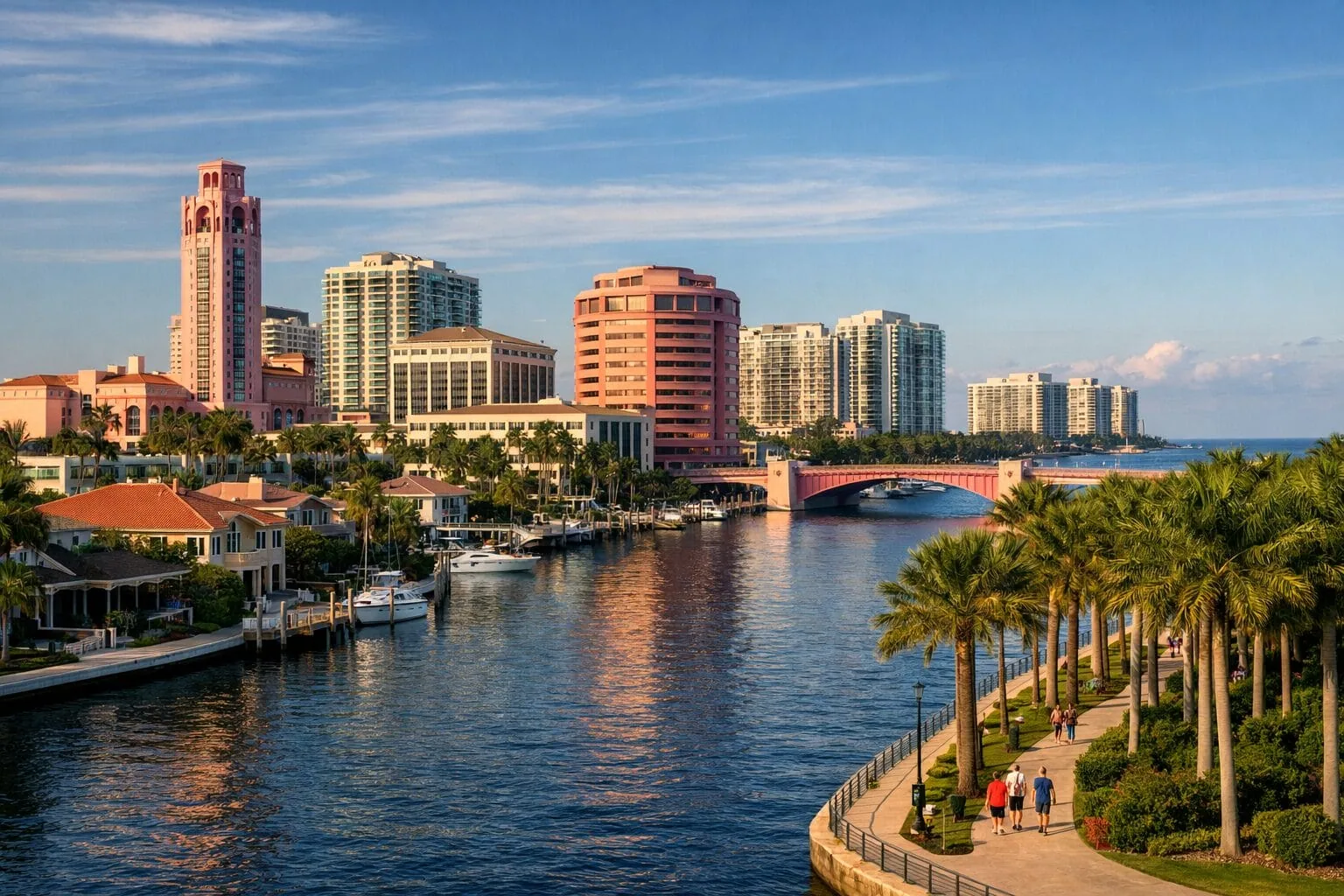 Boca Raton, FL waterfront along the Intracoastal