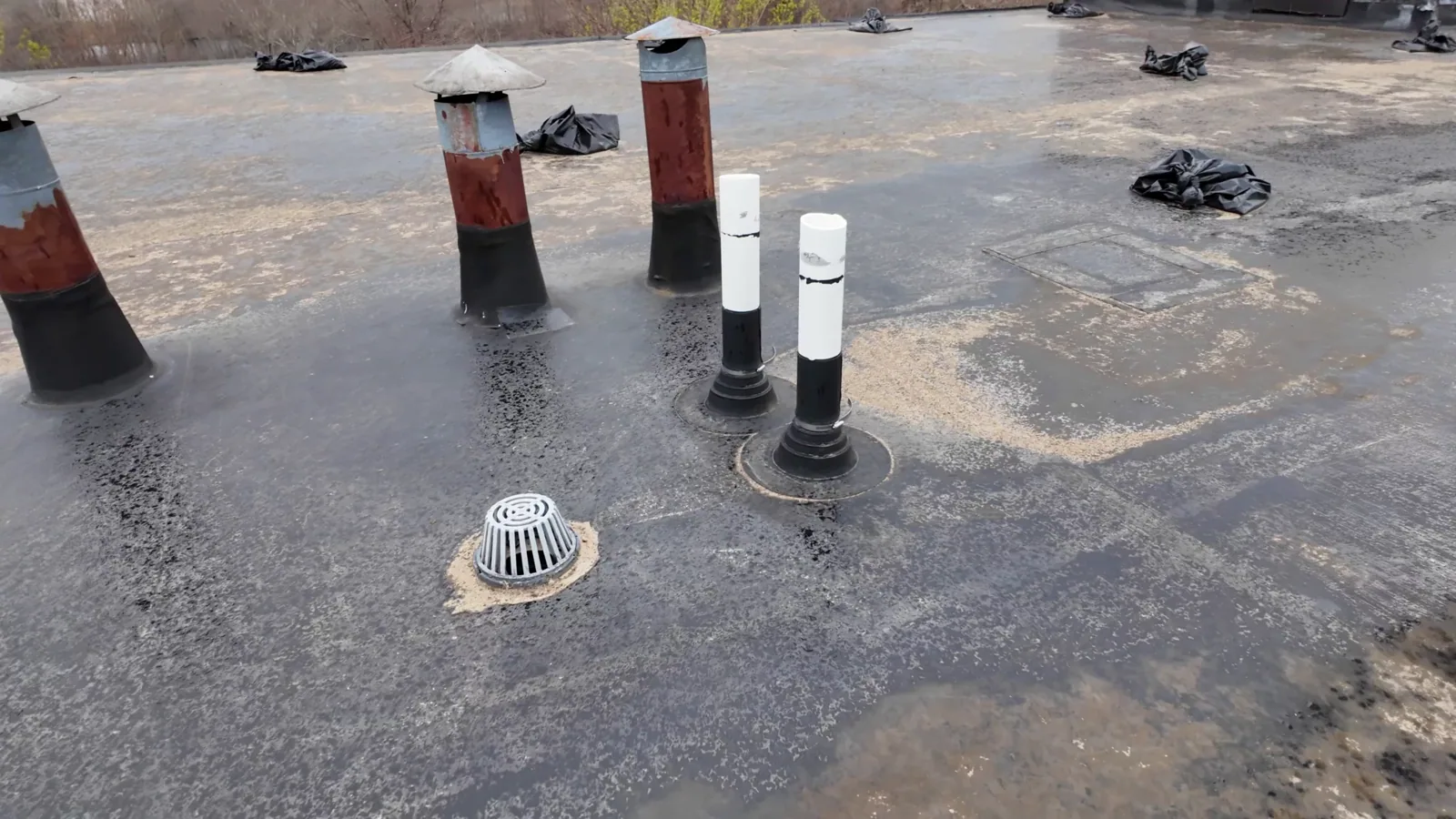 Drain and scupper work